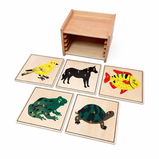 Dzīvnieku pužļu komplekts ar kabinetu