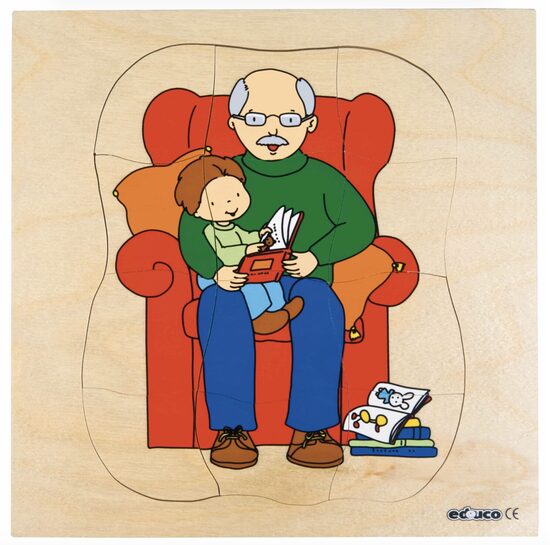 Cilvēka dzīves cikla slāņu puzle - vectētiņš