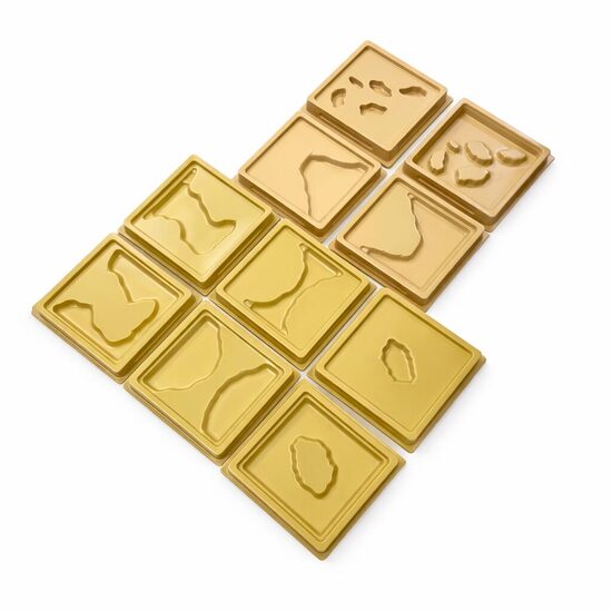 Zemes un ūdens formas, pilnais komplekts