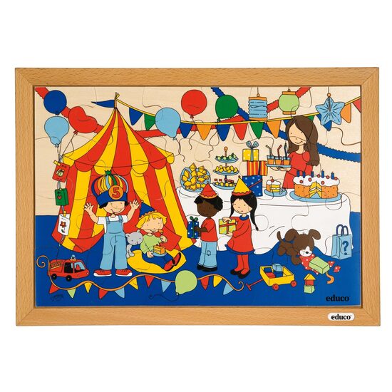 Koka puzle mazuļiem "Ballīte"